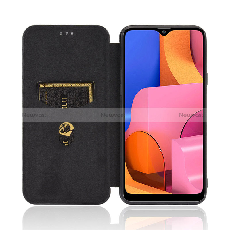 Leather Case Stands Flip Cover Holder L06Z for Samsung Galaxy A20s