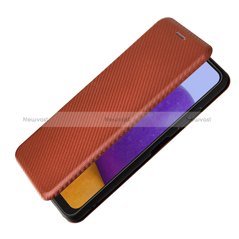 Leather Case Stands Flip Cover Holder L06Z for Samsung Galaxy A22 5G