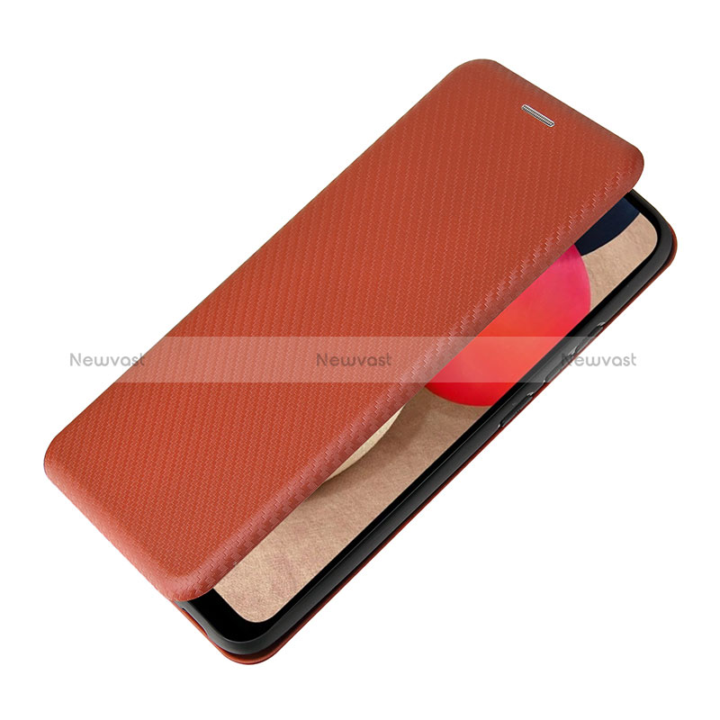 Leather Case Stands Flip Cover Holder L06Z for Samsung Galaxy M02s