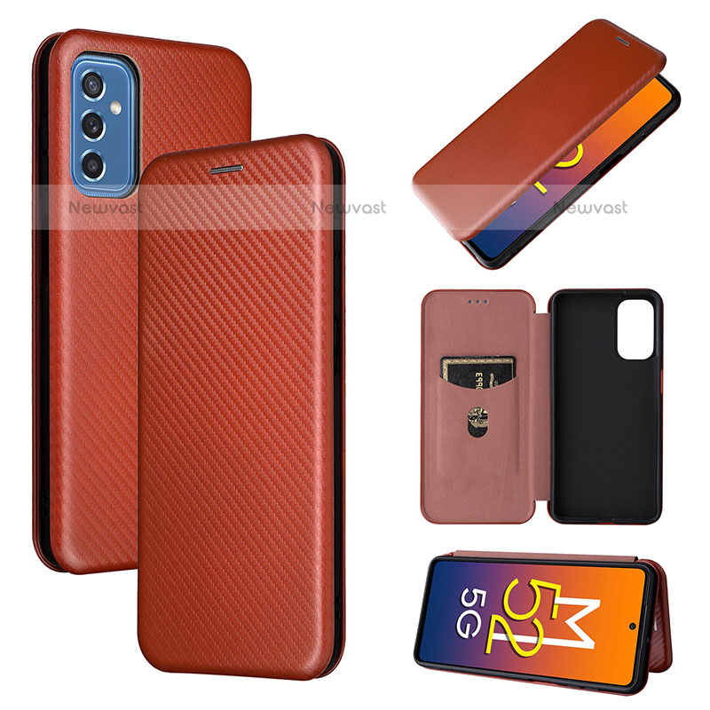 Leather Case Stands Flip Cover Holder L06Z for Samsung Galaxy M52 5G