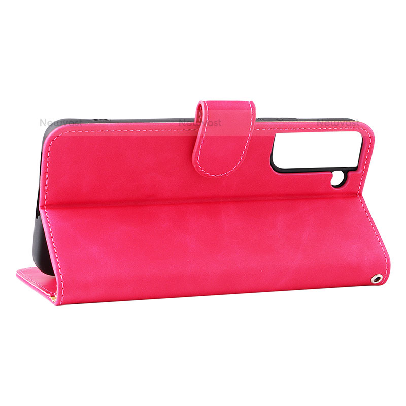 Leather Case Stands Flip Cover Holder L06Z for Samsung Galaxy S21 FE 5G