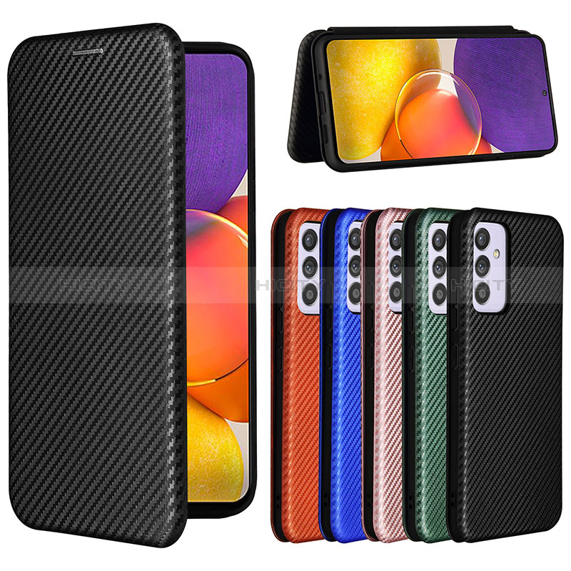 Leather Case Stands Flip Cover Holder L06Z for Samsung Galaxy S23 FE 5G