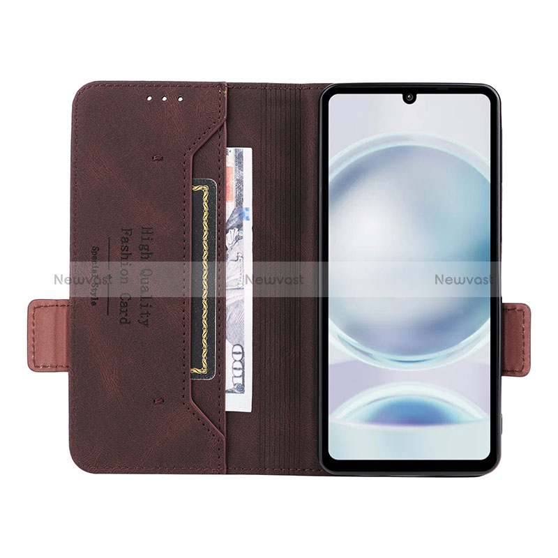 Leather Case Stands Flip Cover Holder L06Z for Sharp Aquos Sense8