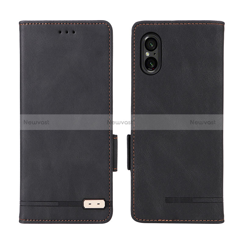 Leather Case Stands Flip Cover Holder L06Z for Sony Xperia 5 V