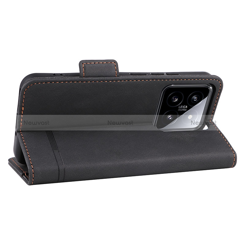 Leather Case Stands Flip Cover Holder L06Z for Xiaomi Mi 14 Pro 5G