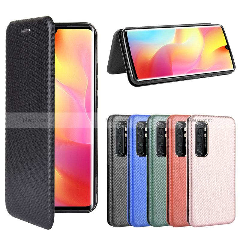 Leather Case Stands Flip Cover Holder L06Z for Xiaomi Mi Note 10 Lite