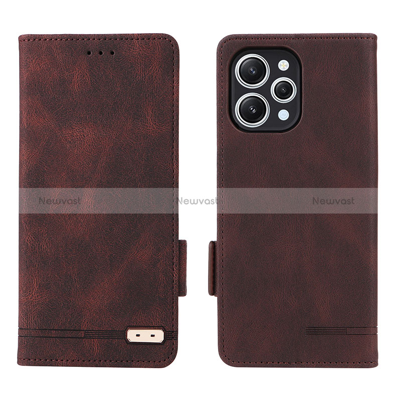 Leather Case Stands Flip Cover Holder L06Z for Xiaomi Redmi 12 4G