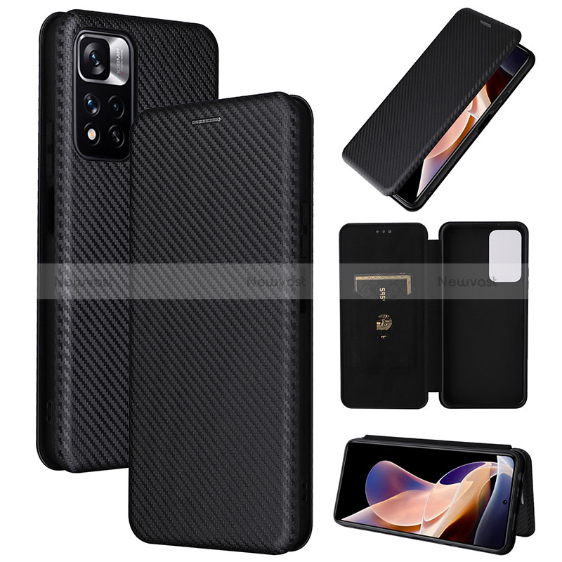 Leather Case Stands Flip Cover Holder L06Z for Xiaomi Redmi Note 11 Pro+ Plus 5G