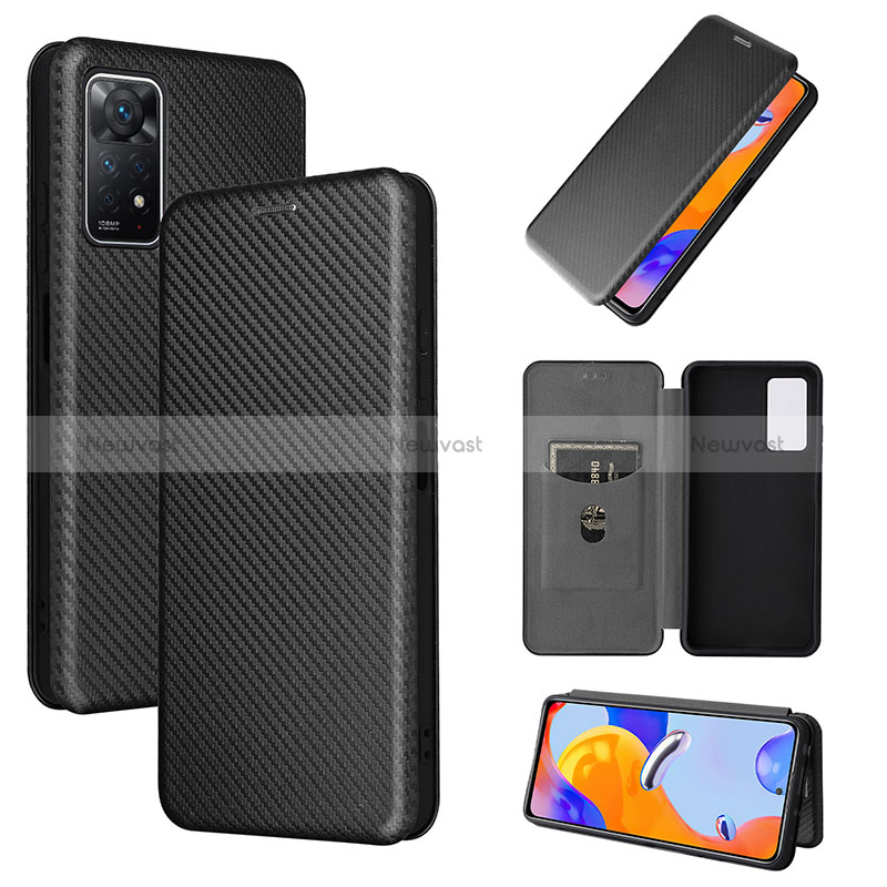 Leather Case Stands Flip Cover Holder L06Z for Xiaomi Redmi Note 12 Pro 4G