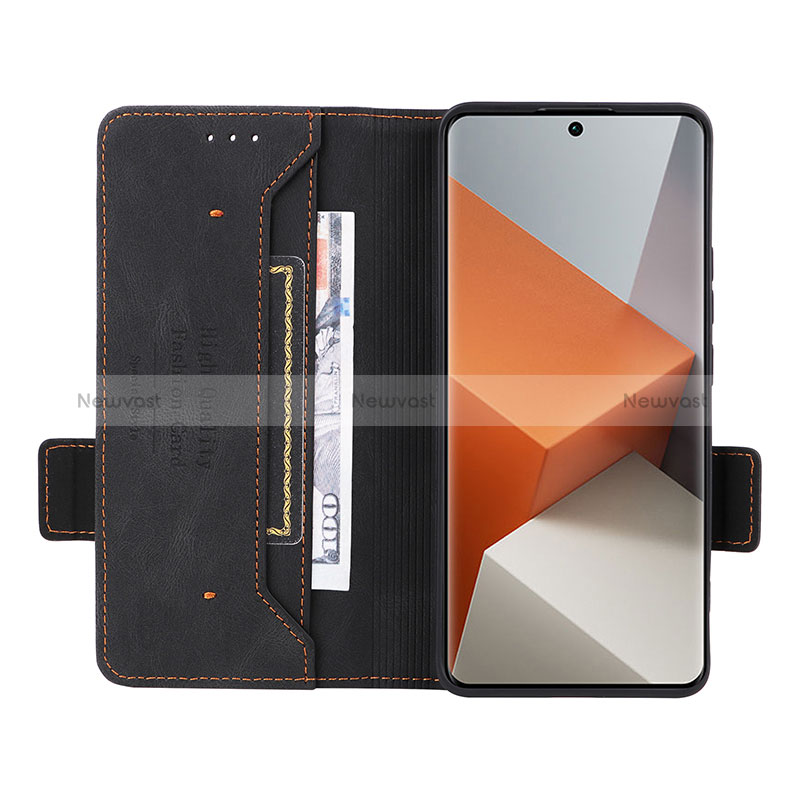 Leather Case Stands Flip Cover Holder L06Z for Xiaomi Redmi Note 13 Pro+ Plus 5G