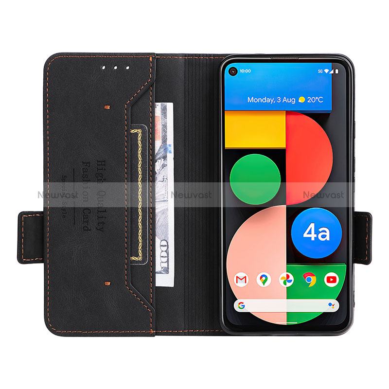 Leather Case Stands Flip Cover Holder L07Z for Google Pixel 5 XL 5G