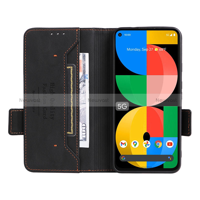 Leather Case Stands Flip Cover Holder L07Z for Google Pixel 5a 5G