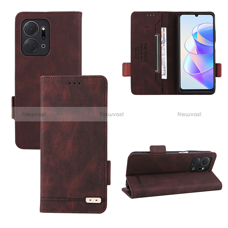 Leather Case Stands Flip Cover Holder L07Z for Huawei Honor X7a