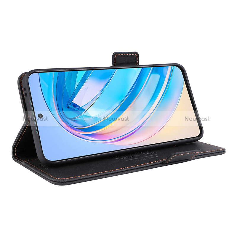 Leather Case Stands Flip Cover Holder L07Z for Huawei Honor X8a 4G