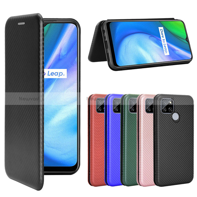 Leather Case Stands Flip Cover Holder L07Z for Realme Q2i 5G