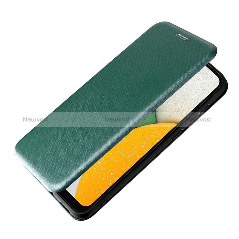 Leather Case Stands Flip Cover Holder L07Z for Samsung Galaxy A03 Core