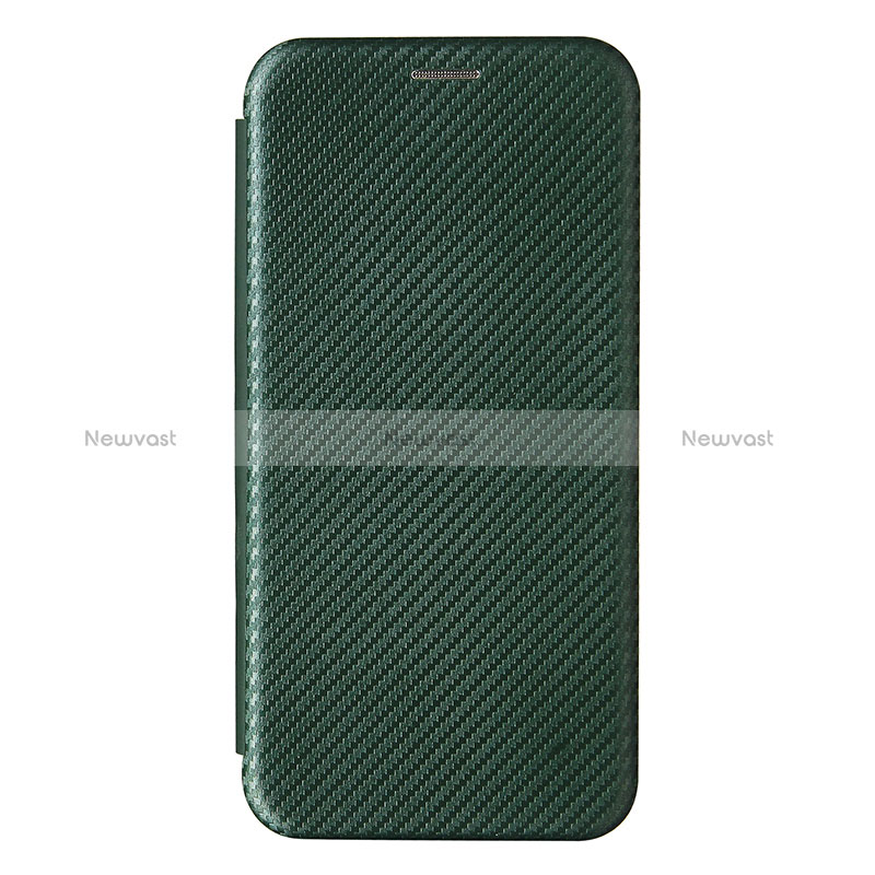 Leather Case Stands Flip Cover Holder L07Z for Samsung Galaxy A15 LTE Green