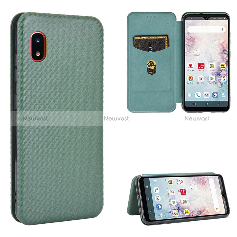 Leather Case Stands Flip Cover Holder L07Z for Samsung Galaxy A20 SC-02M SCV46