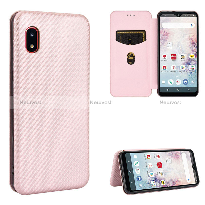 Leather Case Stands Flip Cover Holder L07Z for Samsung Galaxy A20 SC-02M SCV46