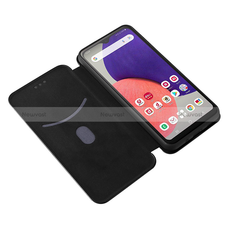 Leather Case Stands Flip Cover Holder L07Z for Samsung Galaxy A22 5G SC-56B