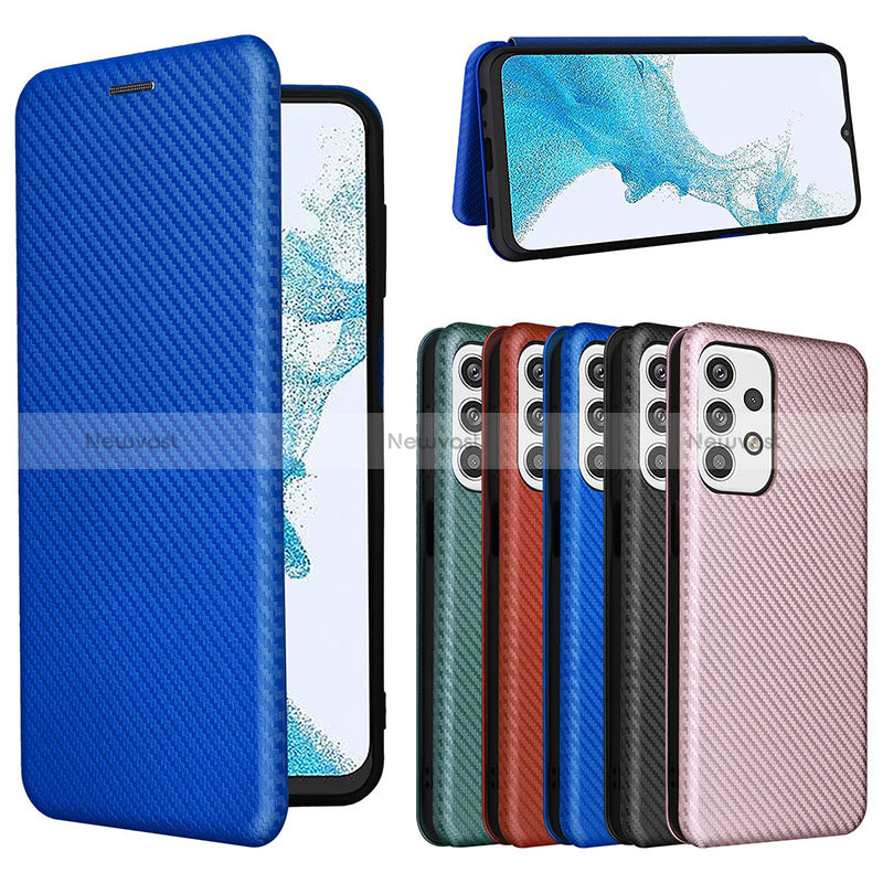 Leather Case Stands Flip Cover Holder L07Z for Samsung Galaxy A23 4G