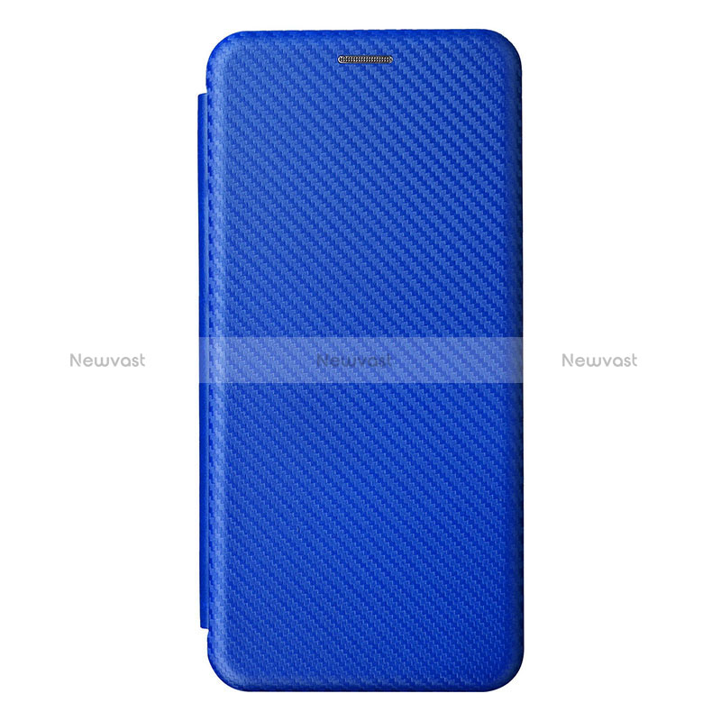 Leather Case Stands Flip Cover Holder L07Z for Samsung Galaxy A23 4G Blue