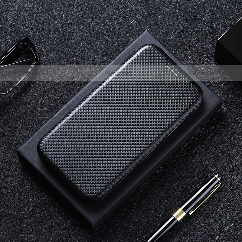 Leather Case Stands Flip Cover Holder L07Z for Samsung Galaxy A31 Black