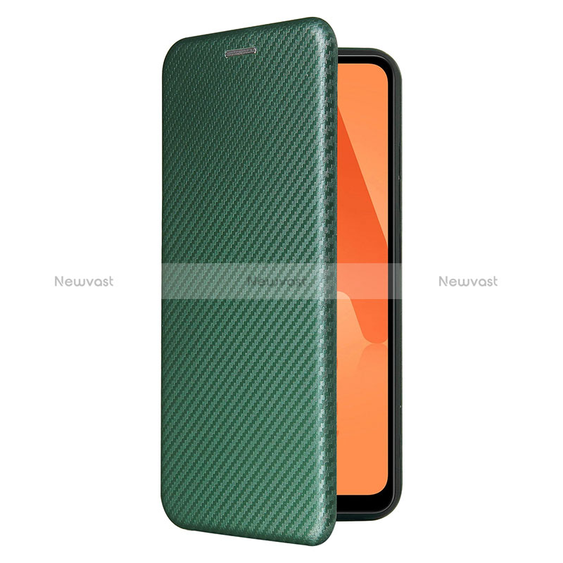 Leather Case Stands Flip Cover Holder L07Z for Samsung Galaxy A32 5G Green