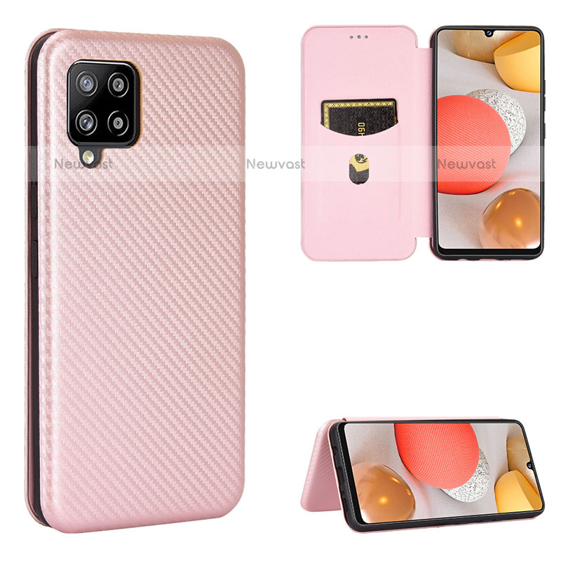 Leather Case Stands Flip Cover Holder L07Z for Samsung Galaxy A42 5G