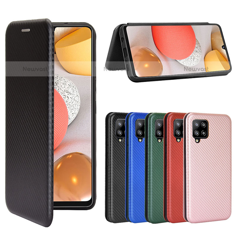 Leather Case Stands Flip Cover Holder L07Z for Samsung Galaxy A42 5G