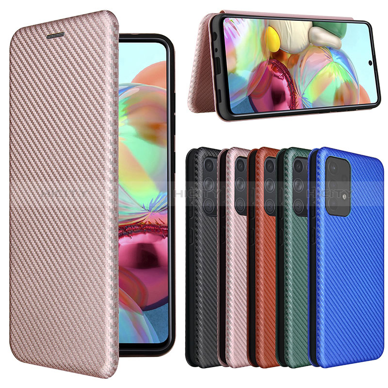 Leather Case Stands Flip Cover Holder L07Z for Samsung Galaxy A72 4G
