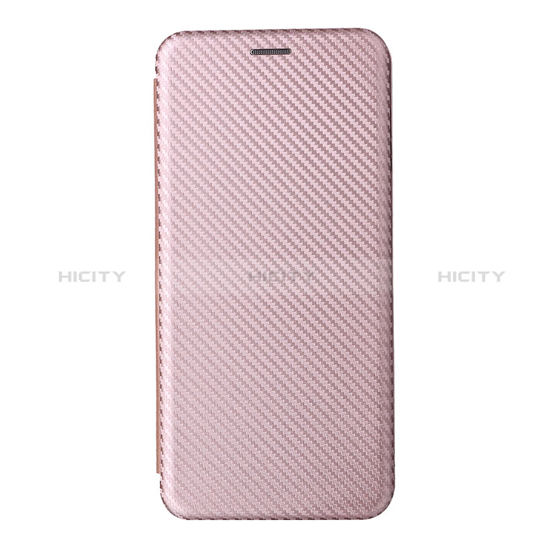 Leather Case Stands Flip Cover Holder L07Z for Samsung Galaxy F23 5G Rose Gold