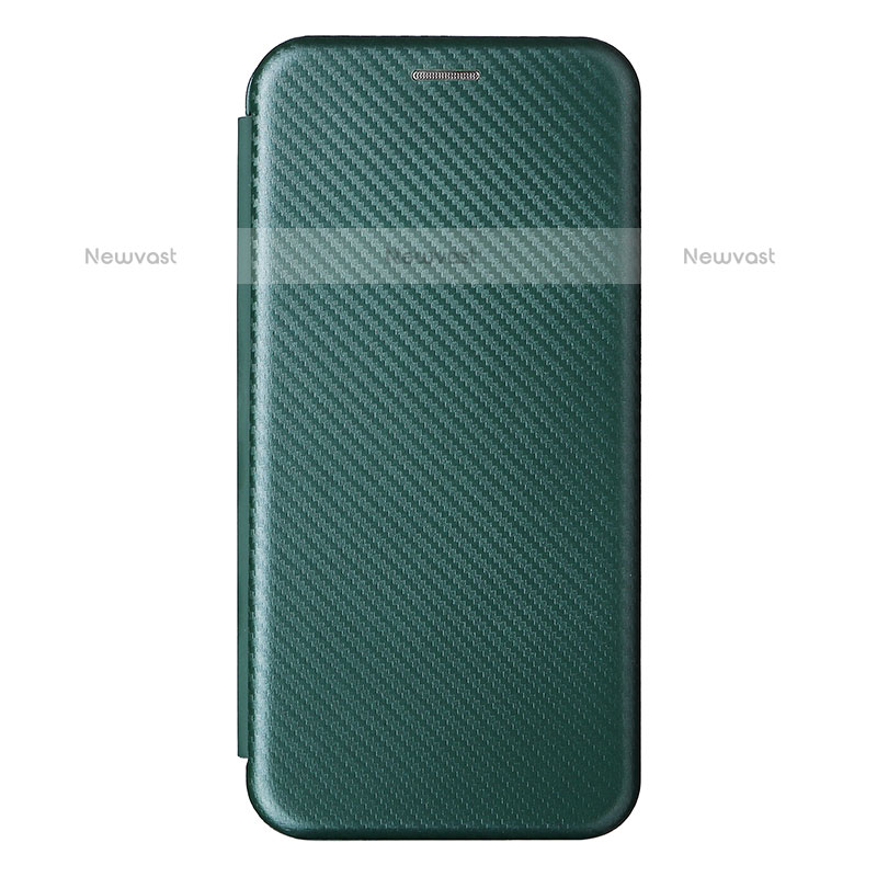 Leather Case Stands Flip Cover Holder L07Z for Samsung Galaxy M52 5G Green