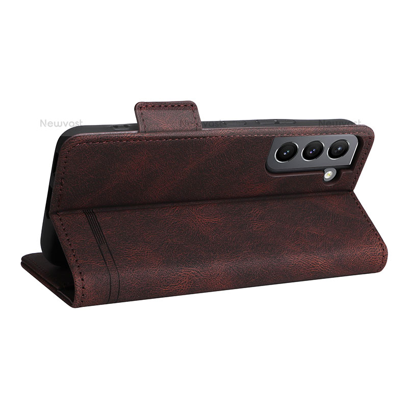 Leather Case Stands Flip Cover Holder L07Z for Samsung Galaxy S21 Plus 5G