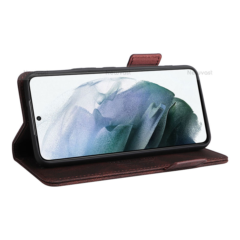 Leather Case Stands Flip Cover Holder L07Z for Samsung Galaxy S21 Plus 5G