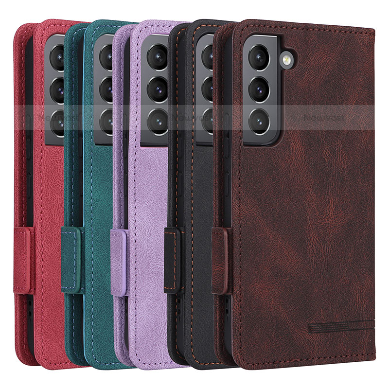 Leather Case Stands Flip Cover Holder L07Z for Samsung Galaxy S21 Plus 5G