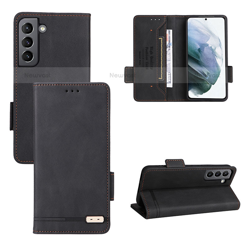 Leather Case Stands Flip Cover Holder L07Z for Samsung Galaxy S21 Plus 5G