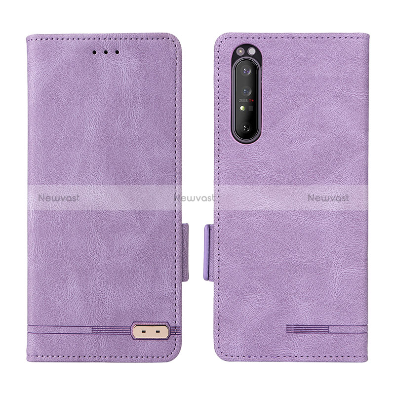 Leather Case Stands Flip Cover Holder L07Z for Sony Xperia 1 II