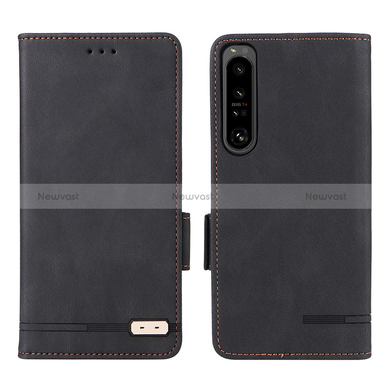 Leather Case Stands Flip Cover Holder L07Z for Sony Xperia 1 IV