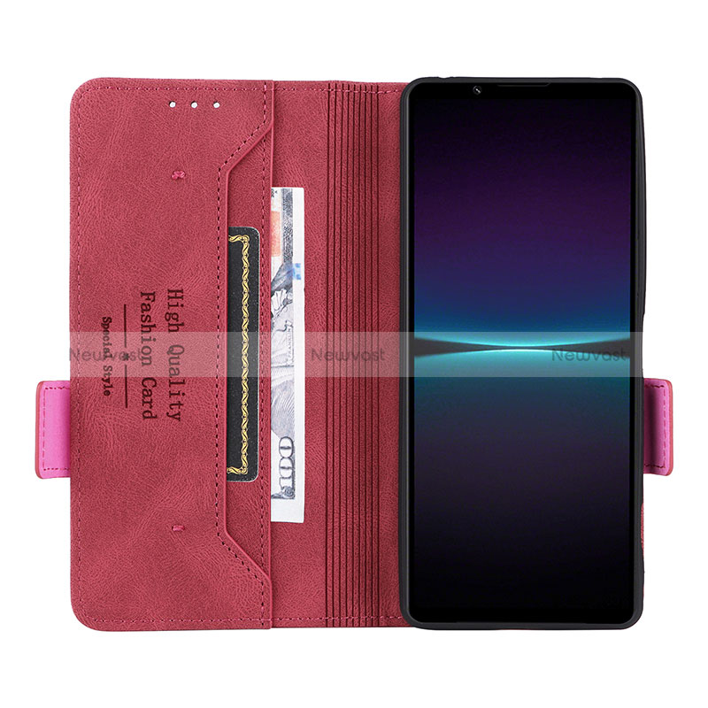 Leather Case Stands Flip Cover Holder L07Z for Sony Xperia 1 IV