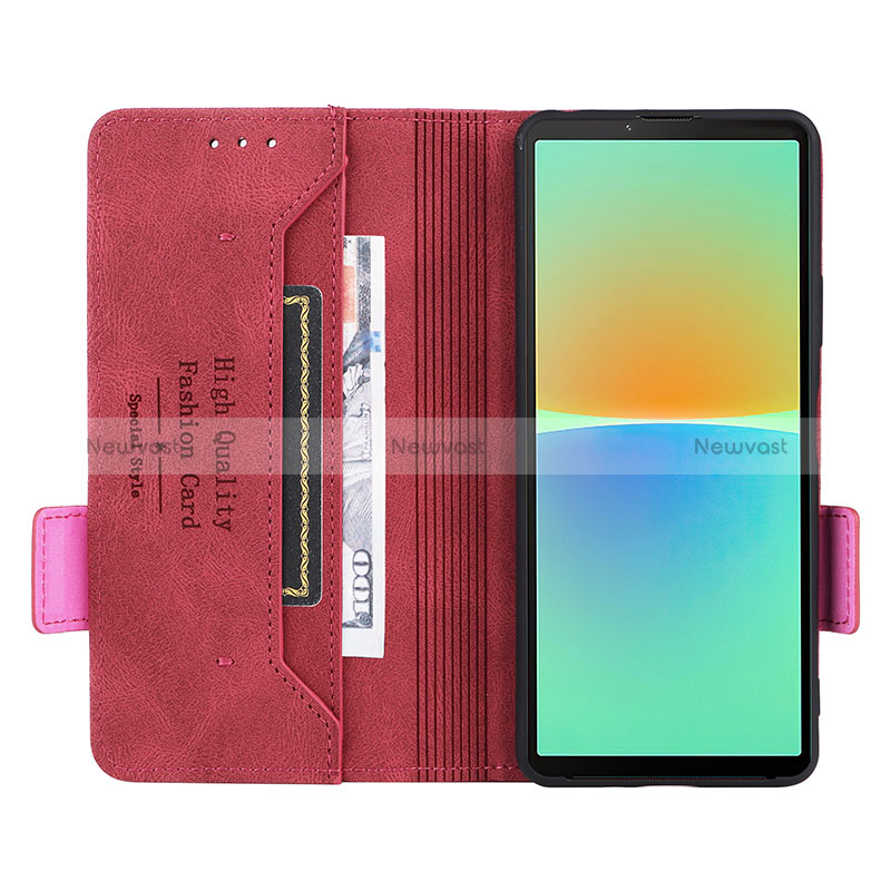 Leather Case Stands Flip Cover Holder L07Z for Sony Xperia 10 IV