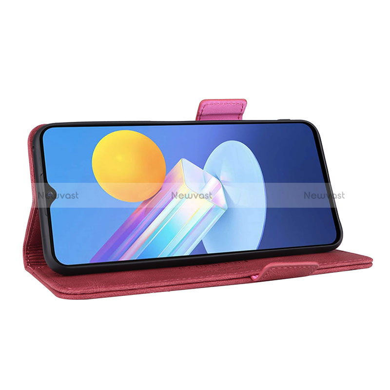 Leather Case Stands Flip Cover Holder L07Z for Vivo iQOO Z3 5G