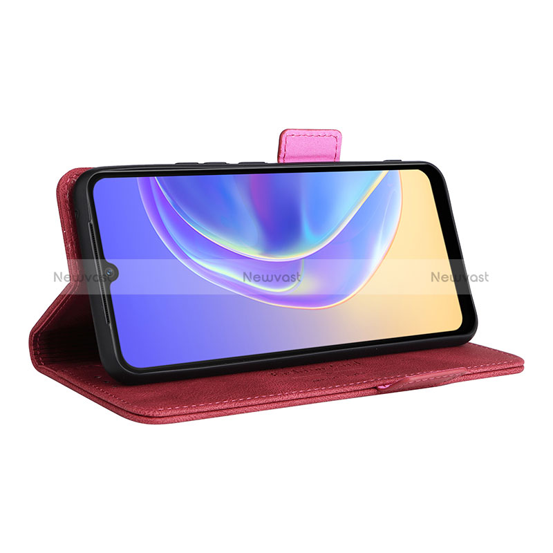 Leather Case Stands Flip Cover Holder L07Z for Vivo V21e 4G