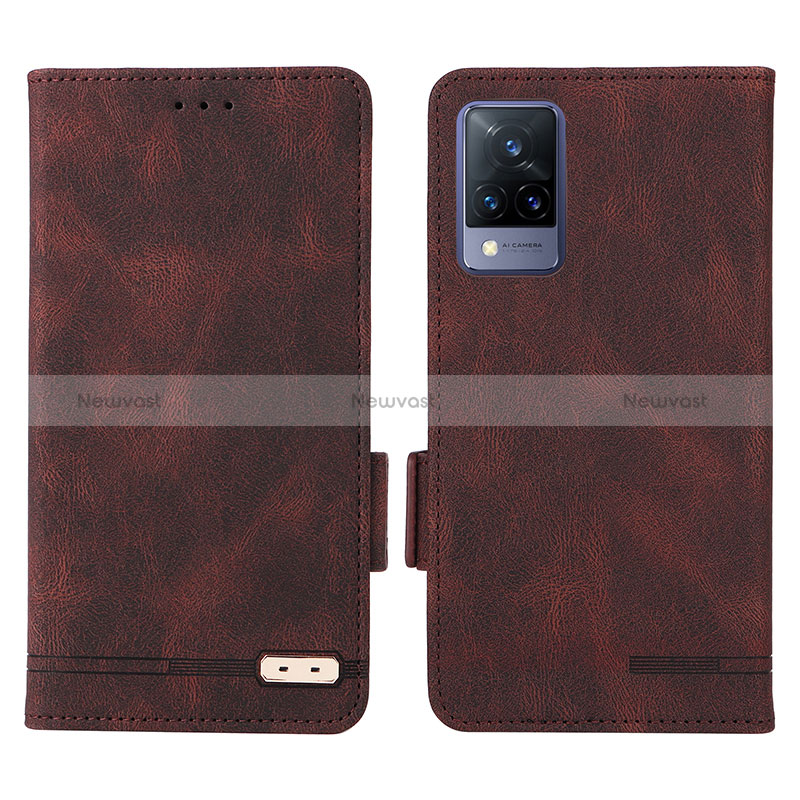 Leather Case Stands Flip Cover Holder L07Z for Vivo V21s 5G