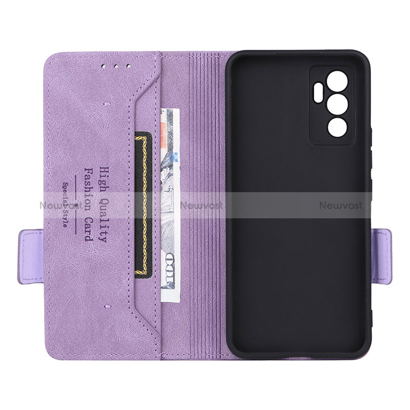 Leather Case Stands Flip Cover Holder L07Z for Vivo V23e 5G