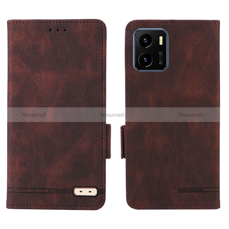 Leather Case Stands Flip Cover Holder L07Z for Vivo Y10