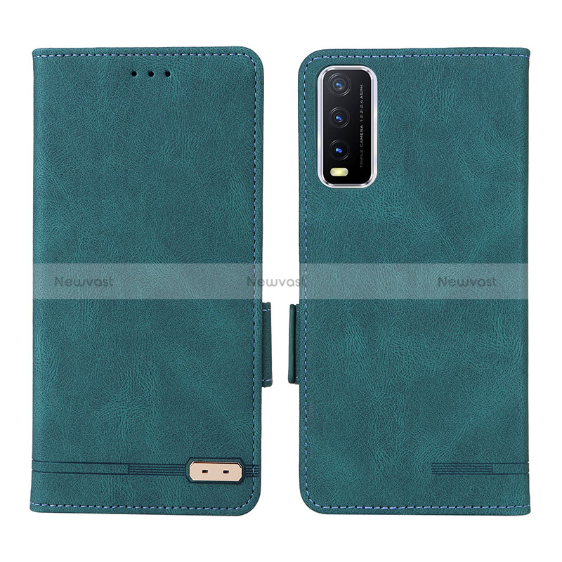 Leather Case Stands Flip Cover Holder L07Z for Vivo Y12A