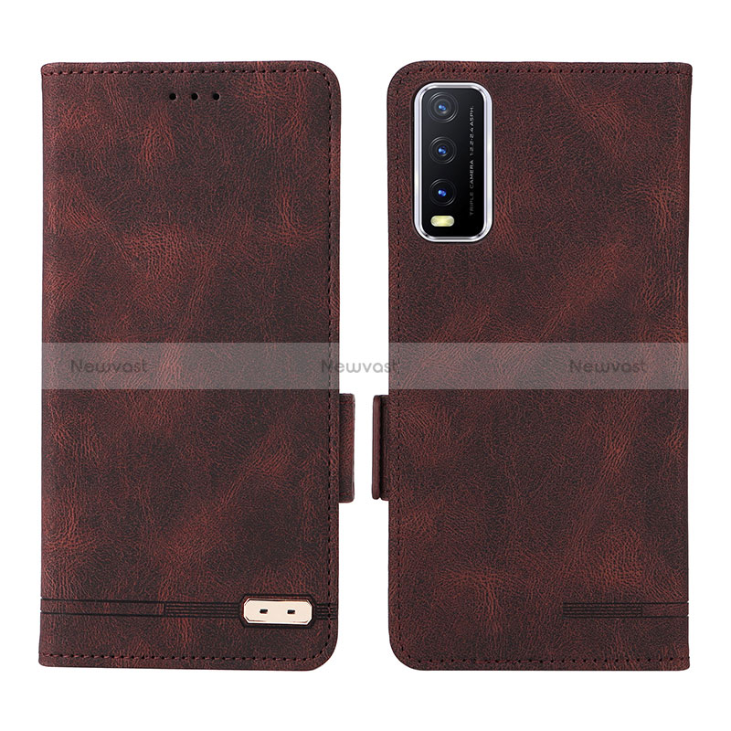 Leather Case Stands Flip Cover Holder L07Z for Vivo Y12A