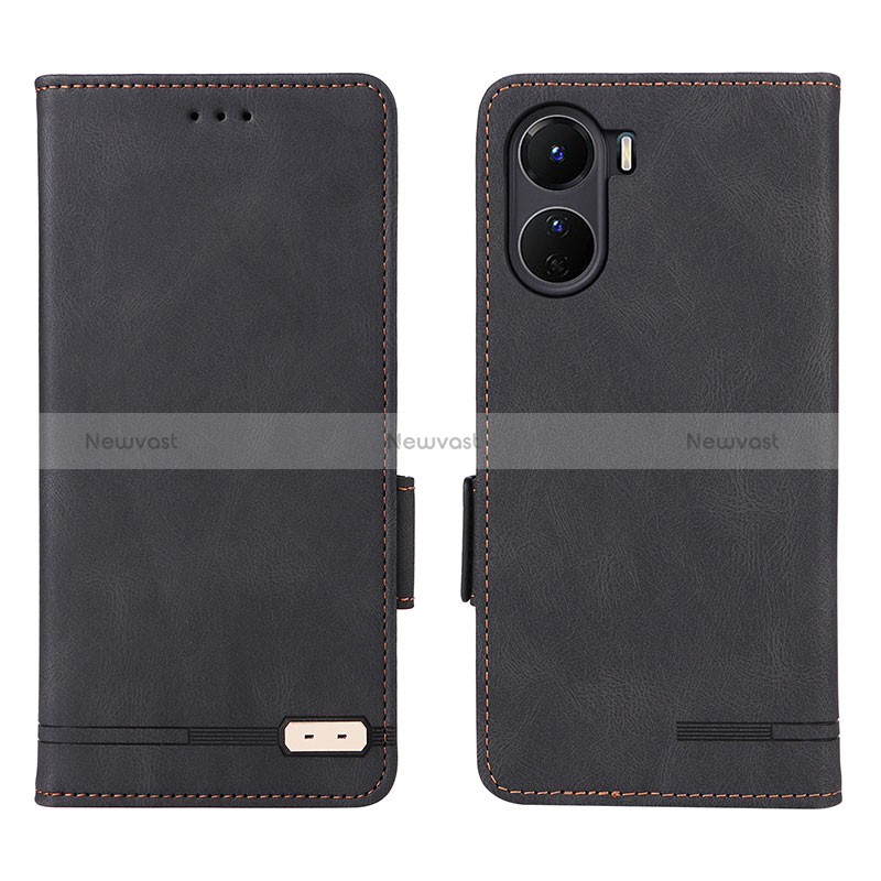 Leather Case Stands Flip Cover Holder L07Z for Vivo Y16