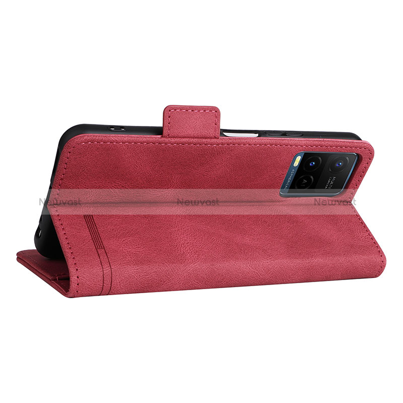 Leather Case Stands Flip Cover Holder L07Z for Vivo Y21